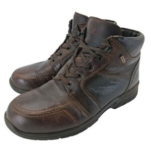 Mephisto Boots Mens Size 10.5 Brown Leather Chukka Ankle Comfort Soft-Air Boots